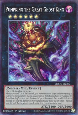 Pumpking the Great Ghost King [MZMU-EN005] Collector's Rare - Maze of Muertos - Card Brawlers | Quebec | Canada |