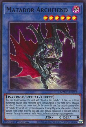 Matador Archfiend [MZMU-EN022] Super Rare - Maze of Muertos - Card Brawlers | Quebec | Canada |