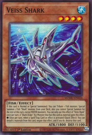 Veiss Shark [MZMU-EN034] Super Rare - Maze of Muertos - Card Brawlers | Quebec | Canada |