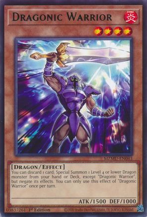 Dragonic Warrior [MZMU-EN043] Rare - Maze of Muertos - Card Brawlers | Quebec | Canada |