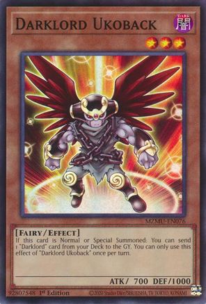 Darklord Ukoback [MZMU-EN076] Super Rare - Maze of Muertos - Card Brawlers | Quebec | Canada |