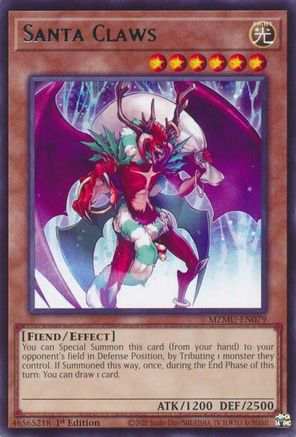 Santa Claws [MZMU-EN079] Rare - Maze of Muertos - Card Brawlers | Quebec | Canada |