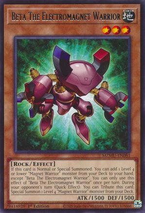 Beta The Electromagnet Warrior [MZMU-EN081] Rare - Maze of Muertos - Card Brawlers | Quebec | Canada |