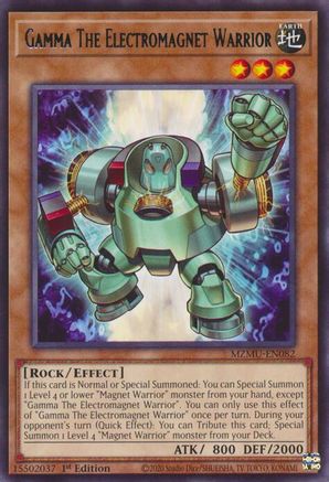 Gamma The Electromagnet Warrior [MZMU-EN082] Rare - Maze of Muertos - Card Brawlers | Quebec | Canada |