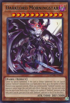 Darklord Morningstar [MZMU-EN083] Rare - Maze of Muertos - Card Brawlers | Quebec | Canada |