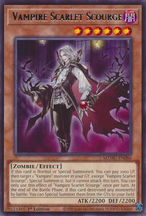 Vampire Scarlet Scourge [MZMU-EN086] Rare - Maze of Muertos - Card Brawlers | Quebec | Canada |