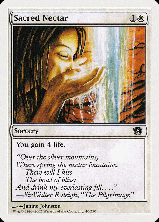 Sacred Nectar [Eighth Edition] - Magic: The Gathering - Card Brawlers | Quebec | Canada |
