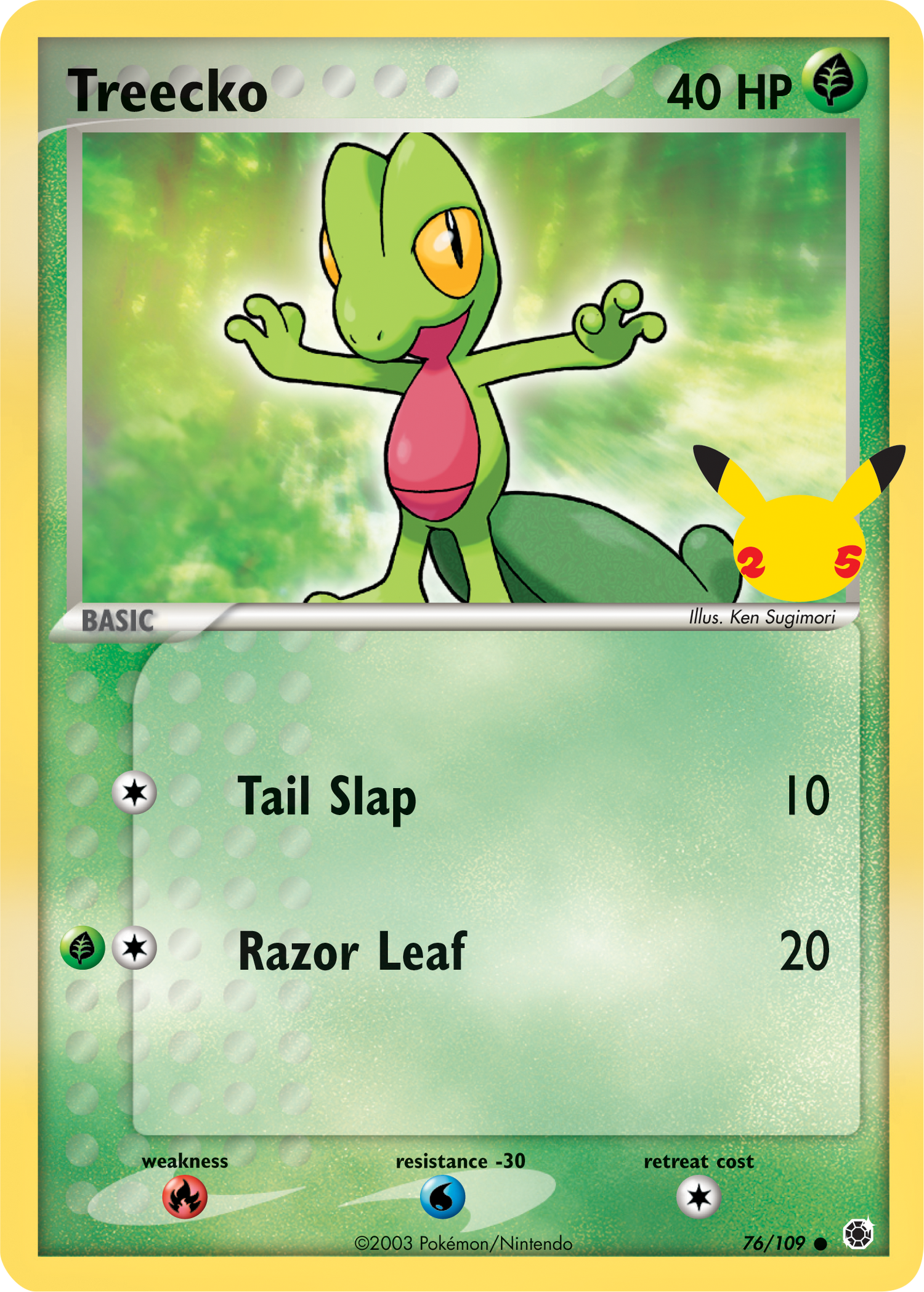 Treecko (76/109) (Jumbo Card) [First Partner Pack] - Pokémon - Card Brawlers | Quebec | Canada |