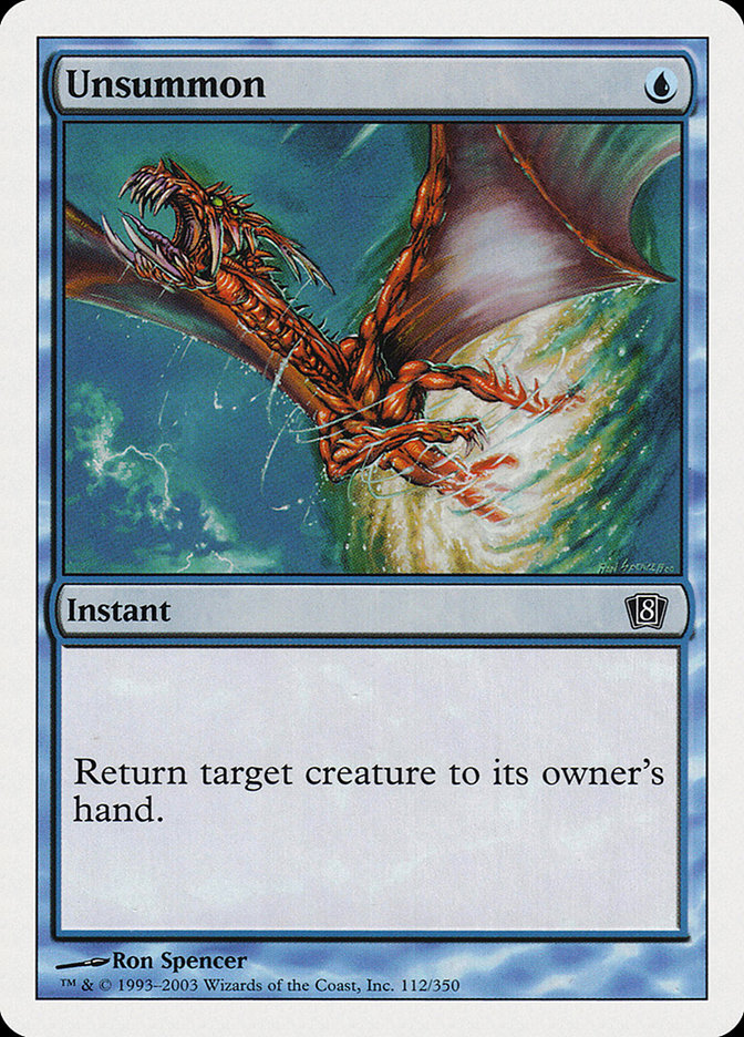 Unsummon [Eighth Edition] - Magic: The Gathering - Card Brawlers | Quebec | Canada |