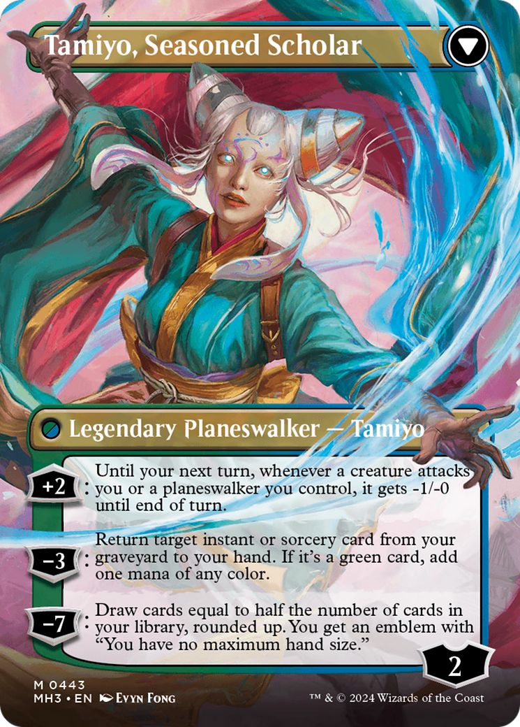 Tamiyo, Inquisitive Student // Tamiyo, Seasoned Scholar (Borderless) [Modern Horizons 3] - Magic: The Gathering - Card Brawlers | Quebec | Canada |