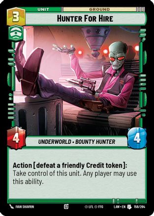 Hunter for Hire (156/264) - A Lawless Time - A Lawless Time - Card Brawlers | Quebec | Canada |