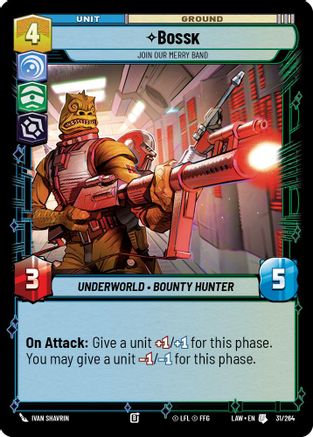 Bossk - Join Our Merry Band (31/264) - A Lawless Time - A Lawless Time - Card Brawlers | Quebec | Canada |