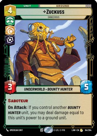 Zuckuss - Dangerous (64/264) - A Lawless Time - A Lawless Time - Card Brawlers | Quebec | Canada |