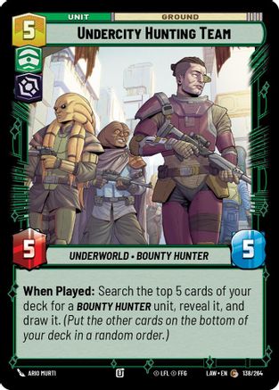 Undercity Hunting Team (138/264) - A Lawless Time - A Lawless Time - Card Brawlers | Quebec | Canada |