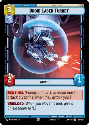 Droid Laser Turret (118/264) - A Lawless Time - A Lawless Time - Card Brawlers | Quebec | Canada |