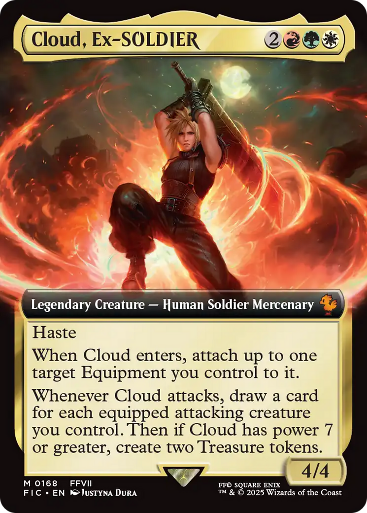 Cloud, Ex-SOLDIER (Extended Art) [FINAL FANTASY Commander] - Magic: The Gathering - Card Brawlers | Quebec | Canada |