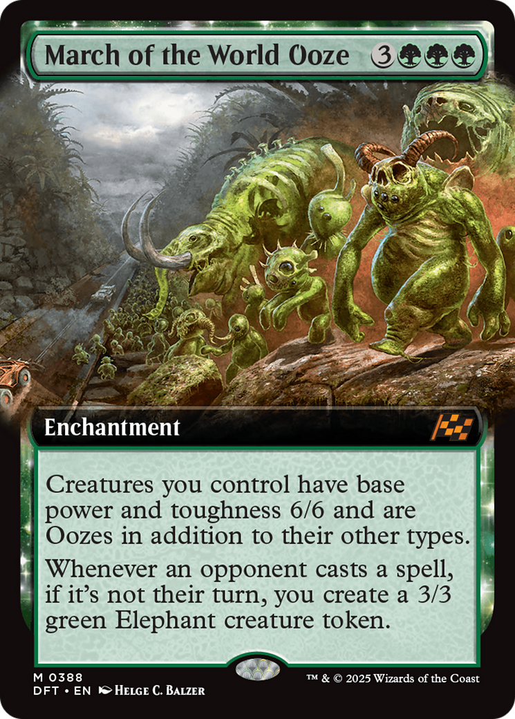 March of the World Ooze (Extended Art) [Aetherdrift] - Magic: The Gathering - Card Brawlers | Quebec | Canada |