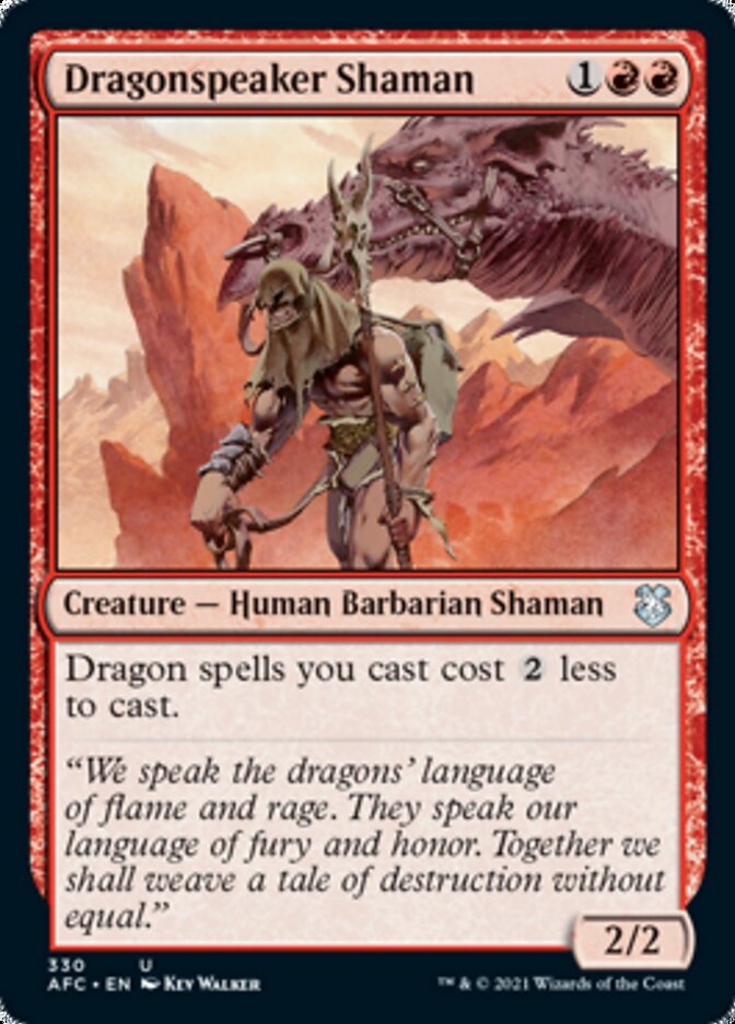 Dragonspeaker Shaman [Dungeons & Dragons: Adventures in the Forgotten Realms Commander] - Magic: The Gathering - Card Brawlers | Quebec | Canada |