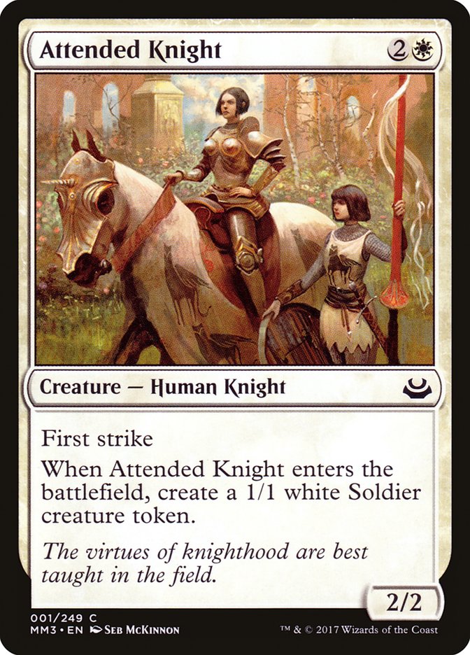 Attended Knight [Modern Masters 2017] - Magic: The Gathering - Card Brawlers | Quebec | Canada |