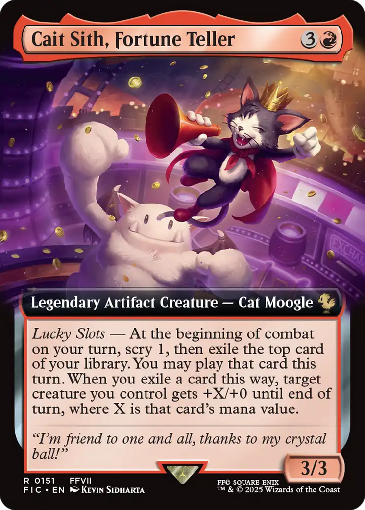 Cait Sith, Fortune Teller (Extended Art) [FINAL FANTASY Commander] - Magic: The Gathering - Card Brawlers | Quebec | Canada |