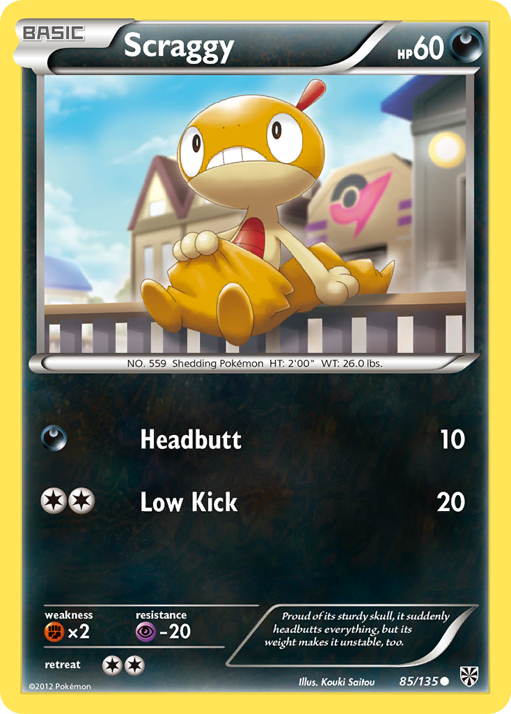 Scraggy (85/135) [Black & White: Plasma Storm] - Pokémon - Card Brawlers | Quebec | Canada |
