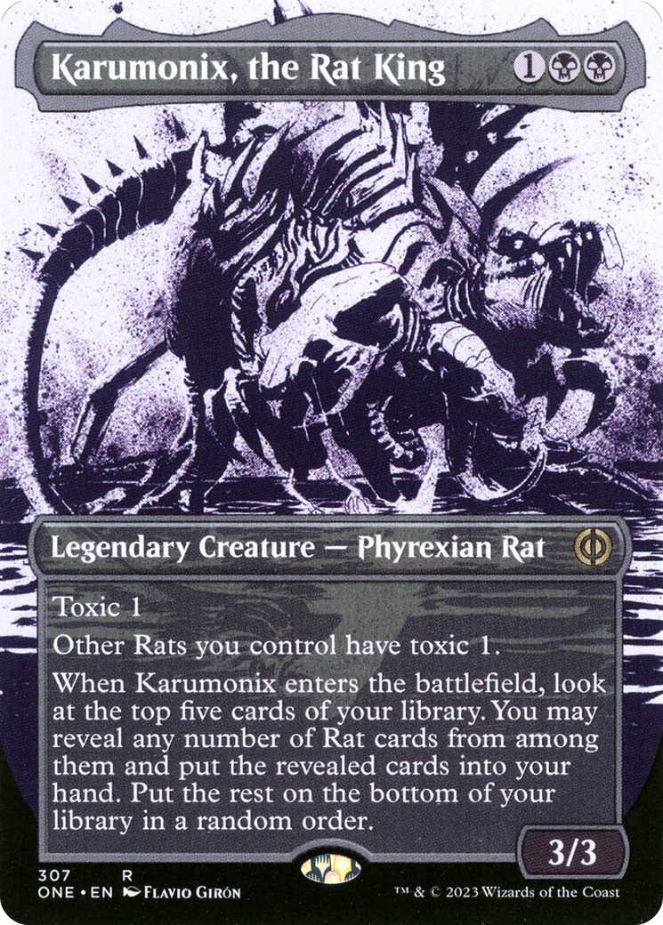 Karumonix, the Rat King (Borderless Ichor) [Phyrexia: All Will Be One] - Magic: The Gathering - Card Brawlers | Quebec | Canada |