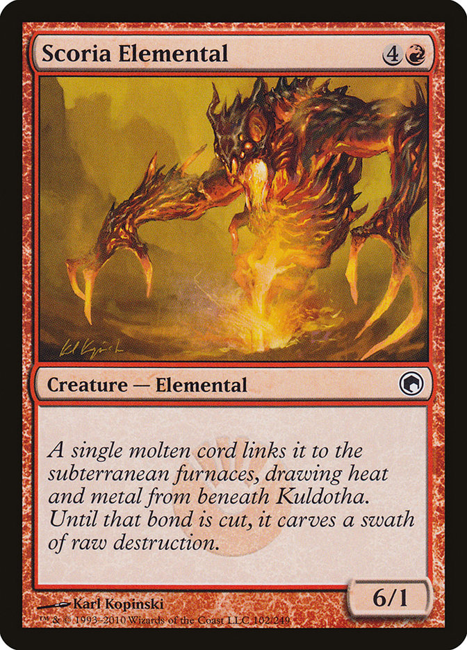 Scoria Elemental [Scars of Mirrodin] - Magic: The Gathering - Card Brawlers | Quebec | Canada |