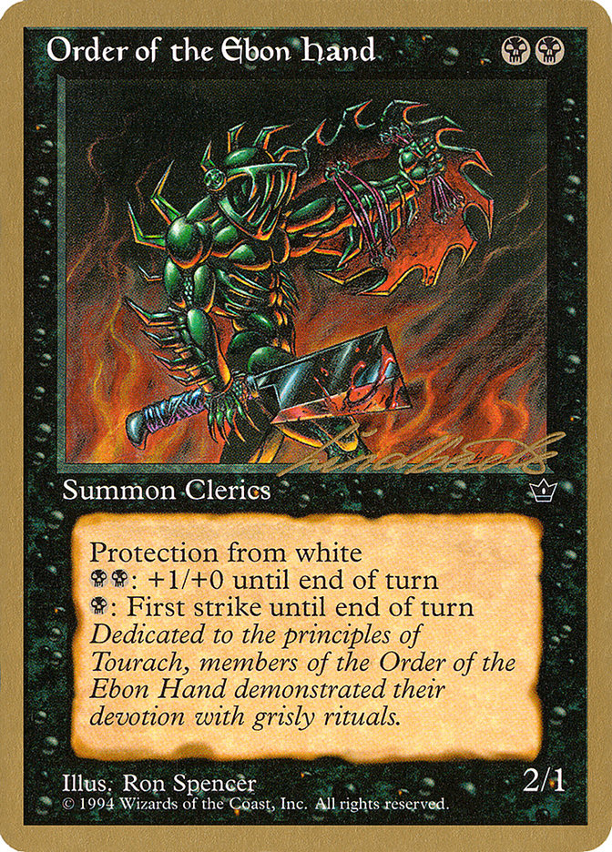 Order of the Ebon Hand (Spencer) (Leon Lindback) [Pro Tour Collector Set] - Magic: The Gathering - Card Brawlers | Quebec | Canada |