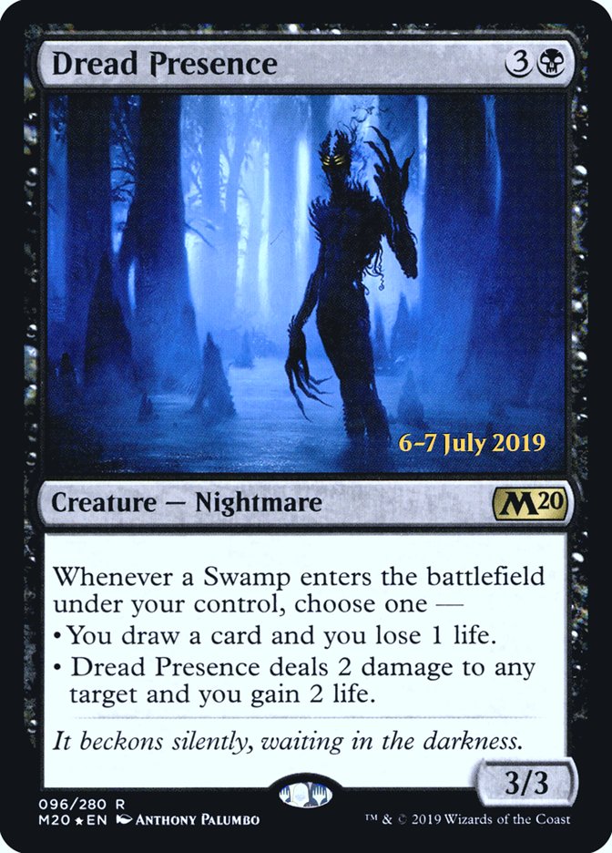 Dread Presence [Core Set 2020 Prerelease Promos] - Magic: The Gathering - Card Brawlers | Quebec | Canada |