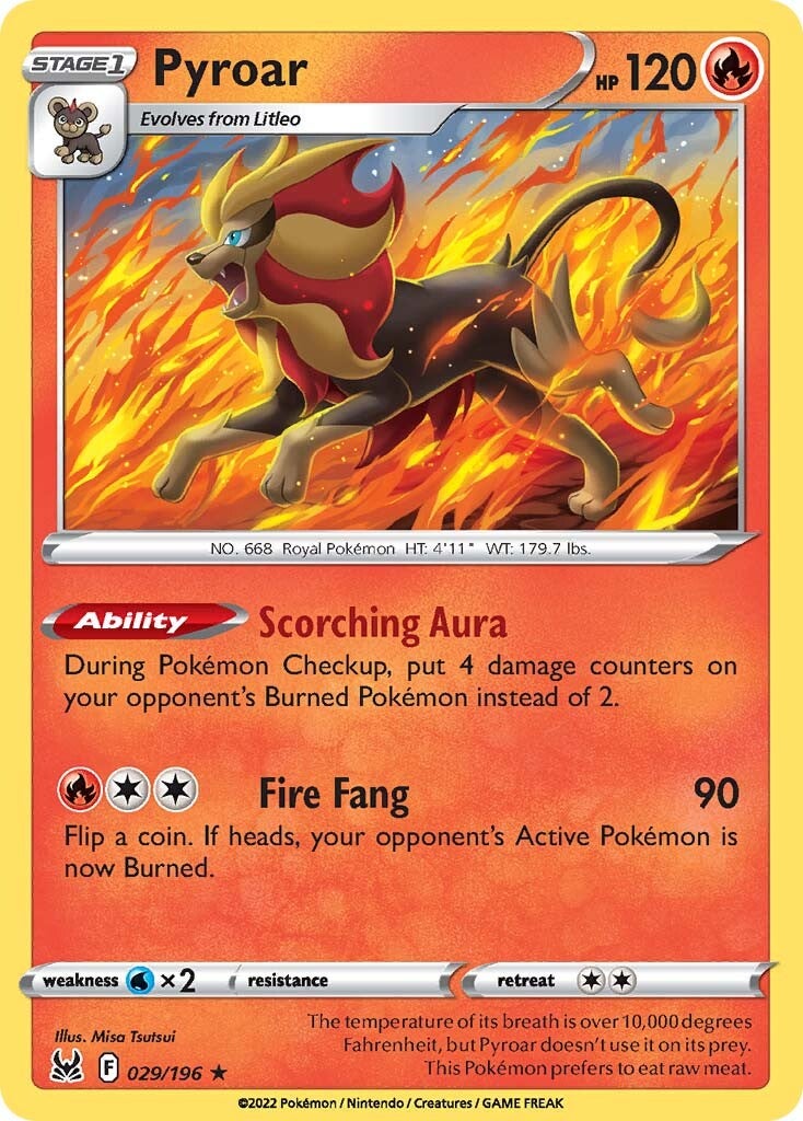 Pyroar (029/196) [Sword & Shield: Lost Origin] - Pokémon - Card Brawlers | Quebec | Canada |