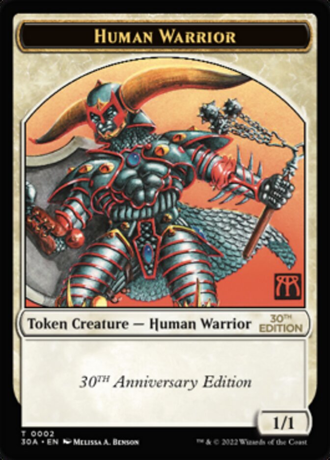Human Warrior Token [30th Anniversary Tokens] - Magic: The Gathering - Card Brawlers | Quebec | Canada |