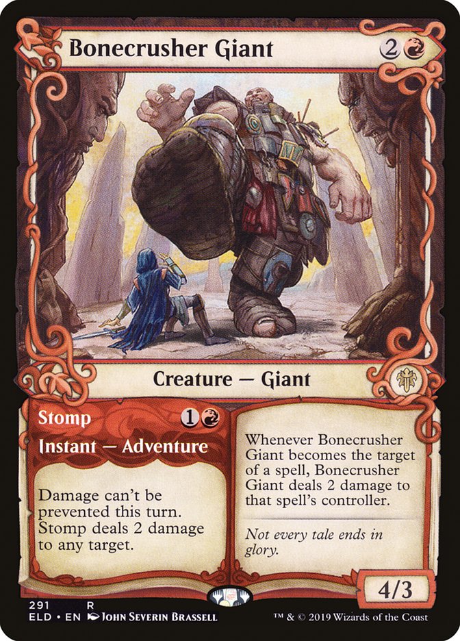 Bonecrusher Giant // Stomp (Showcase) [Throne of Eldraine] - Magic: The Gathering - Card Brawlers | Quebec | Canada |