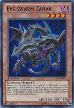 Evilswarm Zahak [HA07-EN012] Super Rare - Yu-Gi-Oh! - Card Brawlers | Quebec | Canada |