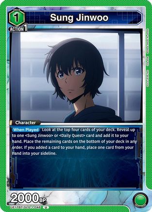 Sung Jinwoo (046) (UE17BT/SLG-1-046) - UE17BT SOLO LEVELING - UE17BT: SOLO LEVELING - Card Brawlers | Quebec | Canada |