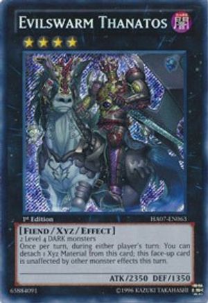 Evilswarm Thanatos [HA07-EN063] Secret Rare - Yu-Gi-Oh! - Card Brawlers | Quebec | Canada |