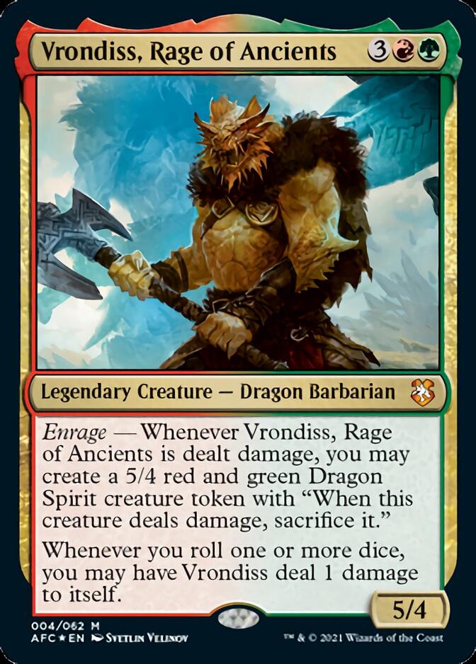 Vrondiss, Rage of Ancients [Dungeons & Dragons: Adventures in the Forgotten Realms Commander] - Magic: The Gathering - Card Brawlers | Quebec | Canada |