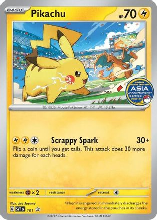Pikachu (Asia Championship Series 23-24) (101) [SV Scarlet & Violet Promo Cards]