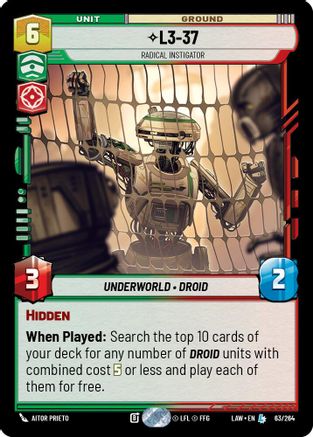 L3-37 - Radical Instigator (63/264) - A Lawless Time - A Lawless Time - Card Brawlers | Quebec | Canada |