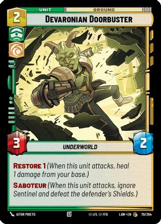 Devaronian Doorbuster (70/264) - A Lawless Time - A Lawless Time - Card Brawlers | Quebec | Canada |