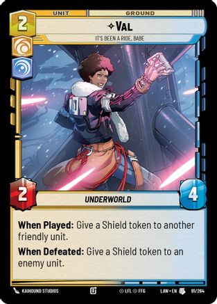 Val - It's Been a Ride, Babe (91/264) - A Lawless Time - A Lawless Time - Card Brawlers | Quebec | Canada |