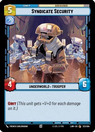 Syndicate Security (123/264) - A Lawless Time - A Lawless Time - Card Brawlers | Quebec | Canada |