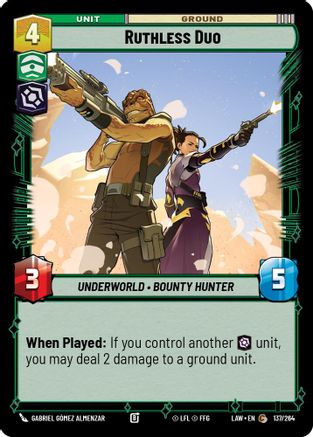 Ruthless Duo (137/264) - A Lawless Time - A Lawless Time - Card Brawlers | Quebec | Canada |