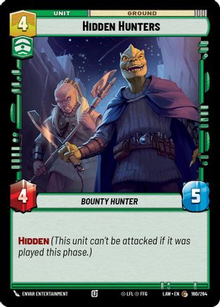 Hidden Hunters (160/264) - A Lawless Time - A Lawless Time - Card Brawlers | Quebec | Canada |
