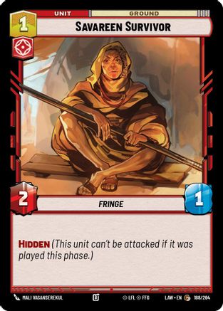 Savareen Survivor (188/264) - A Lawless Time - A Lawless Time - Card Brawlers | Quebec | Canada |