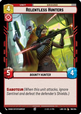 Relentless Hunters (196/264) - A Lawless Time - A Lawless Time - Card Brawlers | Quebec | Canada |