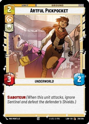 Artful Pickpocket (218/264) - A Lawless Time - A Lawless Time - Card Brawlers | Quebec | Canada |