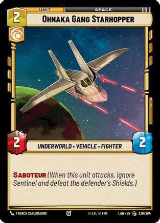 Ohnaka Gang Starhopper (230/264) - A Lawless Time - A Lawless Time - Card Brawlers | Quebec | Canada |