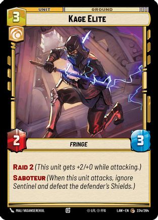 Kage Elite (234/264) - A Lawless Time - A Lawless Time - Card Brawlers | Quebec | Canada |