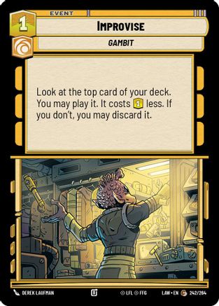 Improvise (242/264) - A Lawless Time - A Lawless Time - Card Brawlers | Quebec | Canada |