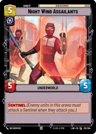 Night Wind Assailants (251/264) - A Lawless Time - A Lawless Time - Card Brawlers | Quebec | Canada |